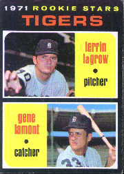 1971 Topps Baseball Cards      039      Lerrin LaGrow RC/Gene Lamont RC